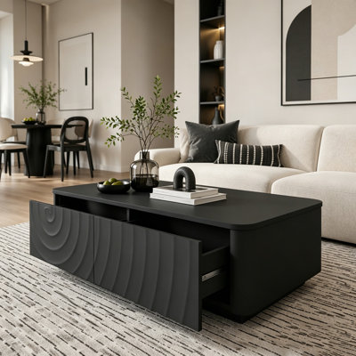 47'' Rectangle Coffee Table With Storage