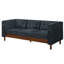 Canapé capitonné 3 places de 198 cm (78 po) avec coussins à ressorts ensachés, style moderne du milieu du siècle, accoudoirs carrés, idéal pour appartement, supporte jusqu'à 408 kg (900 lb).-2035559364