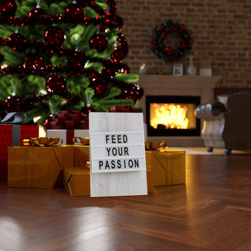 Feed Your Passion - Wrapped Canvas Print, 36cm H x 28cm W