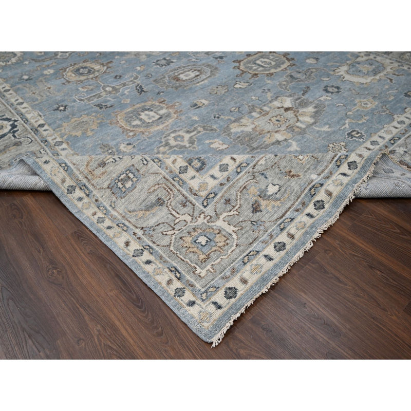 11'9"x14'10" SIlver,Hand Knotted,Oushak Design,Oversized Oriental Rug 85CFD7E8778647D6AE154EB4802F577E