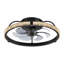 Ventilateur de plafond noir sans lame de 20 po avec lumières à DEL et télécommande Kyell