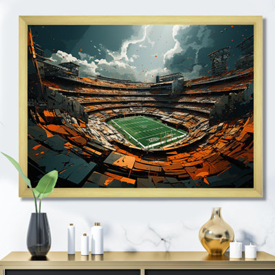" Green Football Abstract Stadium "
