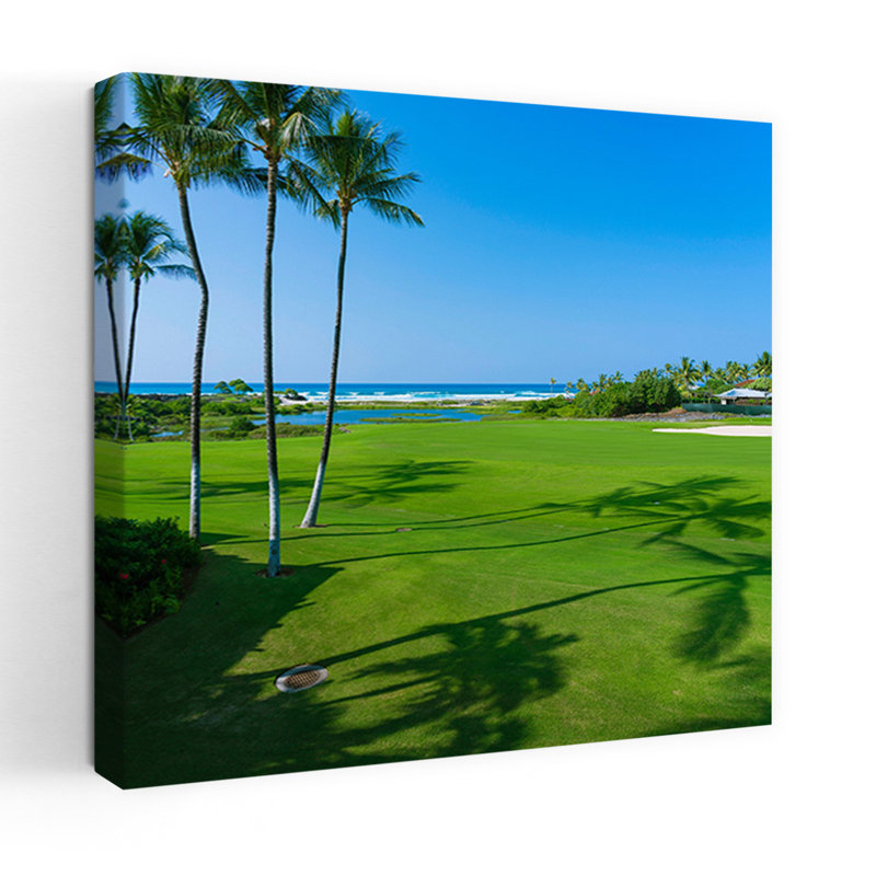 18th Fairway Of Hualalai Golf Course Four Seasons Hawaii USA by Alvis Upitis - Wrapped Canvas Print, 60.96 cm H x 60.96 cm W