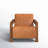 Giza Full-Grain Genuine Italian Leather Lounge Chair