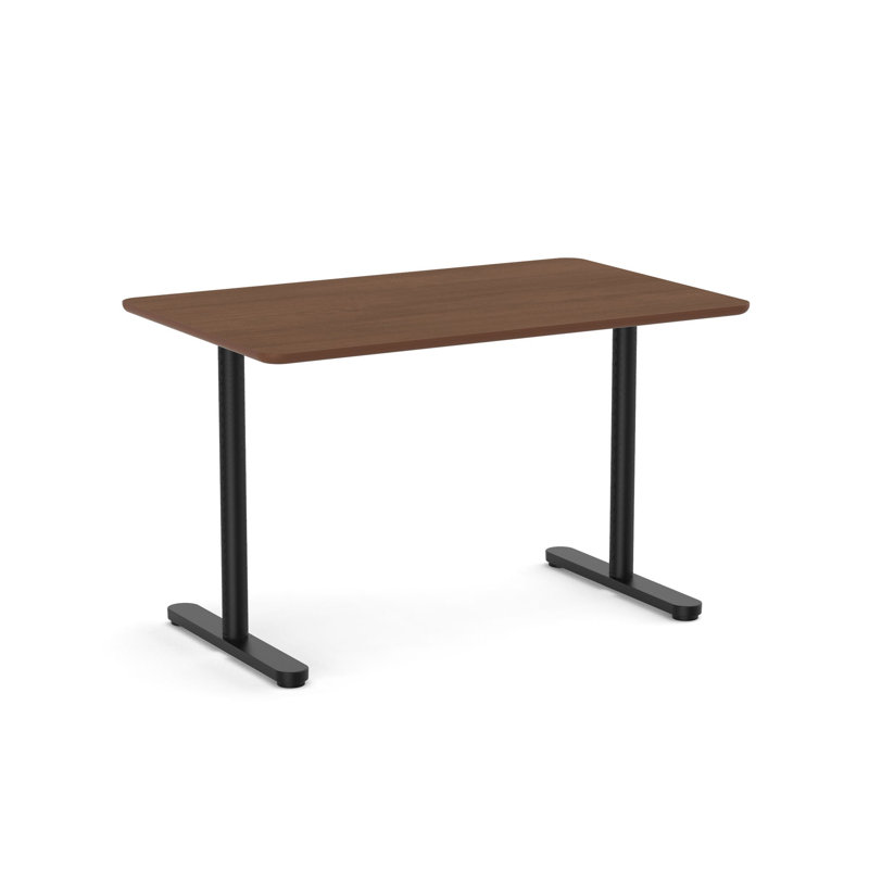 Bureau à hauteur fixe Raise, H 29 po x l 48 po x P 30 po, Brun / Noir