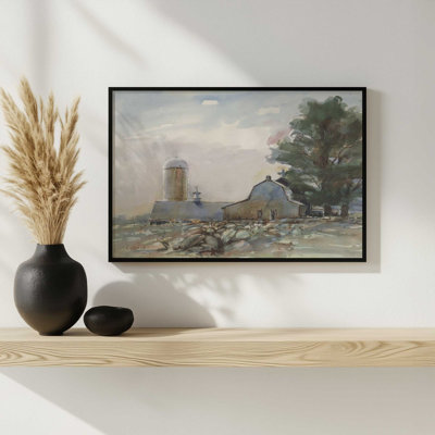 Connecticut Valley Farm by Stephen Calcasola Art Print