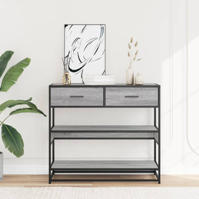 Console Table 90X35x80 Cm Engineered Wood