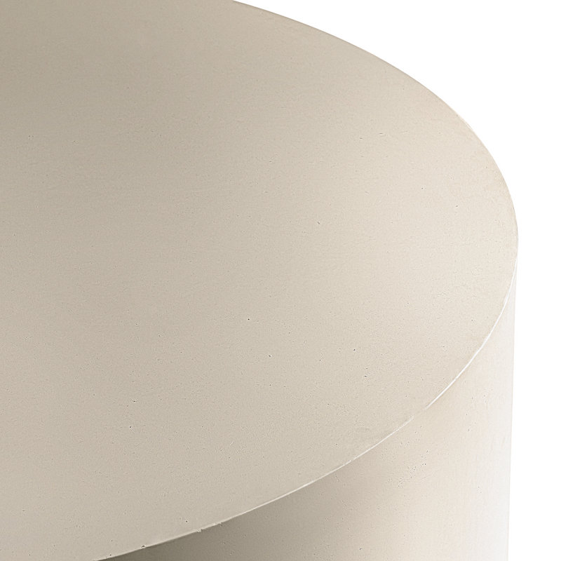 31.5" Concrete Round Coffee Table