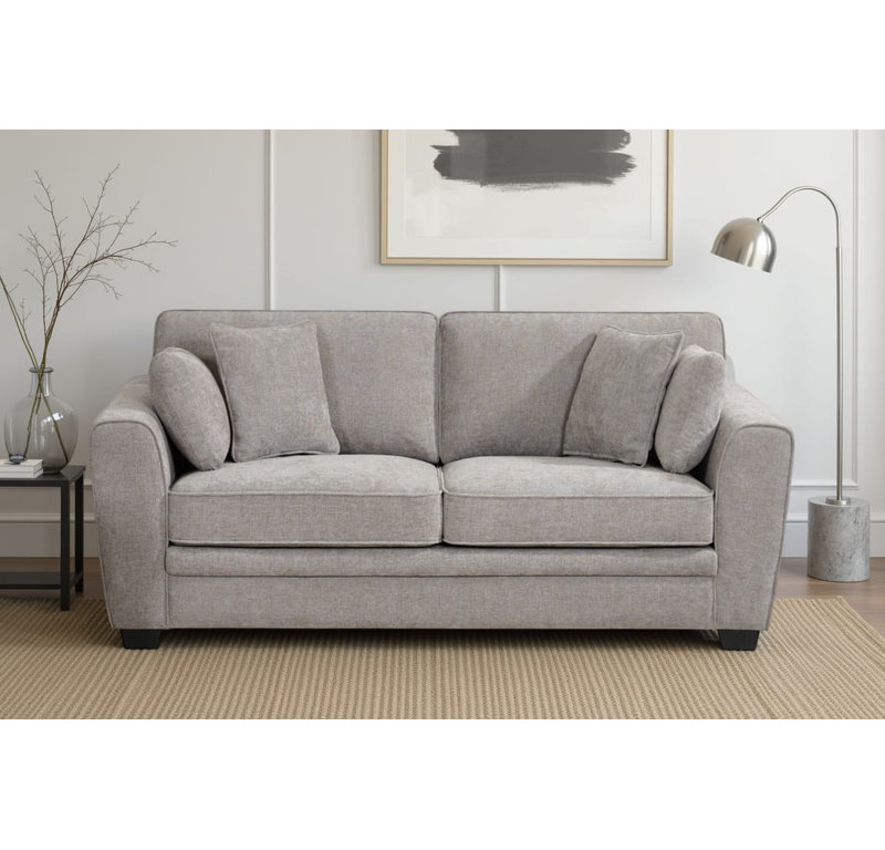 Hughey 2 Seater Chenille Sofa, 172 cm, Grey