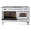ILVE Nostalgie II Noblesse 60 in Dual Fuel Range 7 Burner, Griddle, Frenchtop-1606748005-1606748021