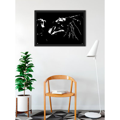 Bob Marley - Dreads Framed Art Poster - 24 x 36 Inch - Engineered Wood Frame with Plexi Glass