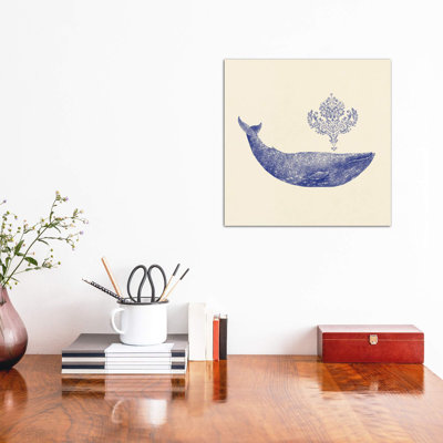 «Damask Whale Square # 2» par Terry Fan - impression