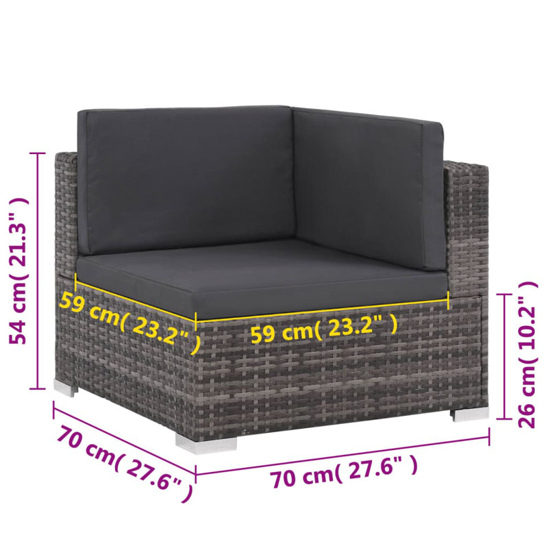 Serenada 6 Piece Sectional with Cushions