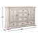 Commode combinée 6 tiroirs Temple Cloud