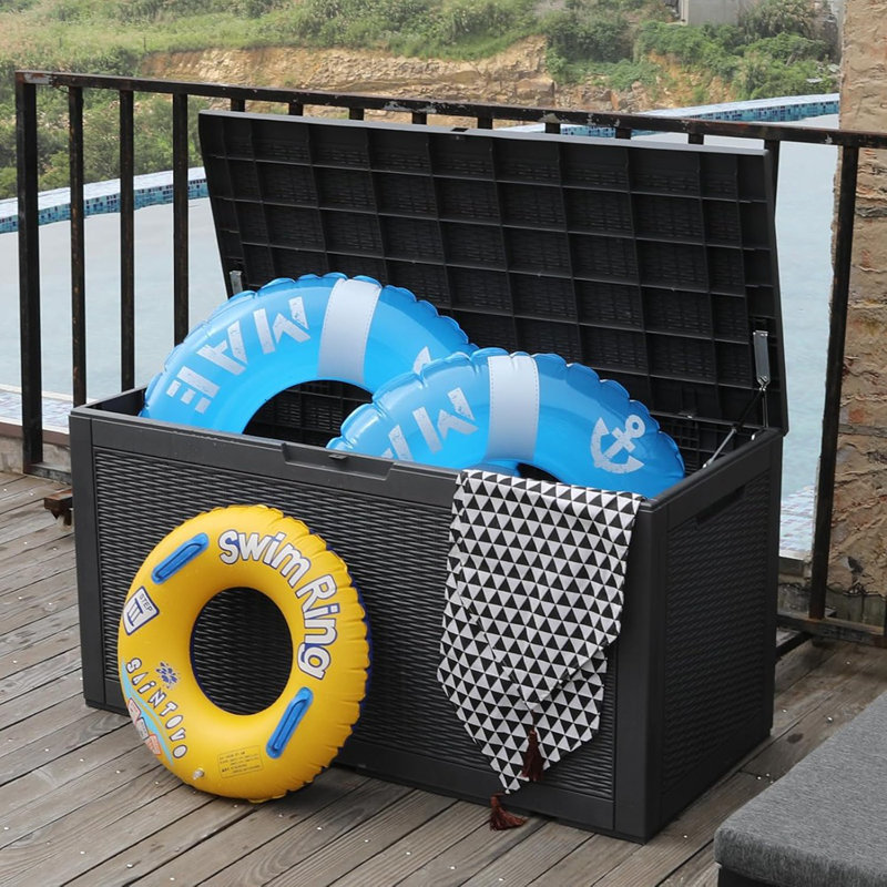 Banc de rangement extérieur 100 gallons