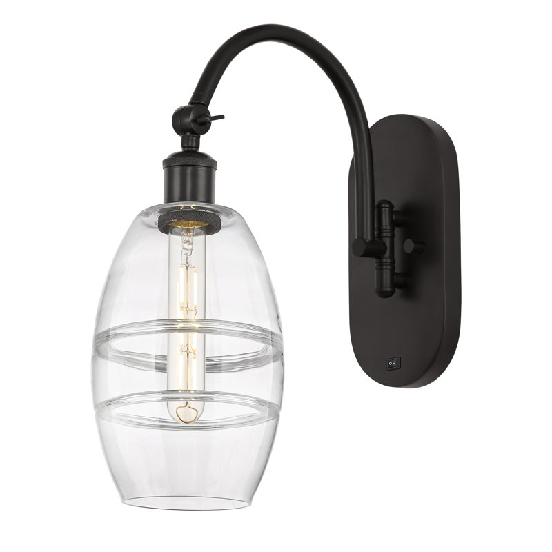 Dundrod Steel Armed Sconce, Clear, Oil Rubbed Bronze