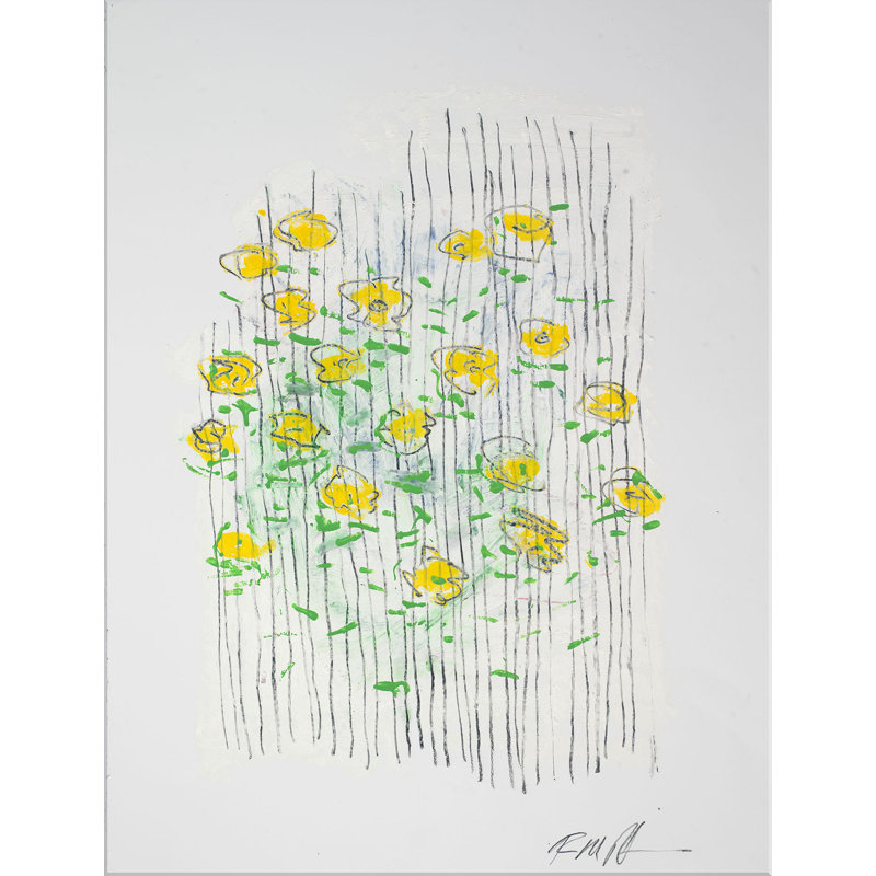 «Flowers from the Garden 1» par Robert Robinson - peinture sur toile tendue