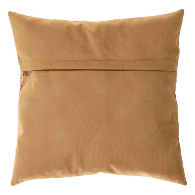 Square Pillow Cover & Insert, 20" H x 20" W, Beige/Rust