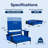 Height Adjustable High Back Stadium Seats with Back Support and Cushion (2 Pack)-1318927670