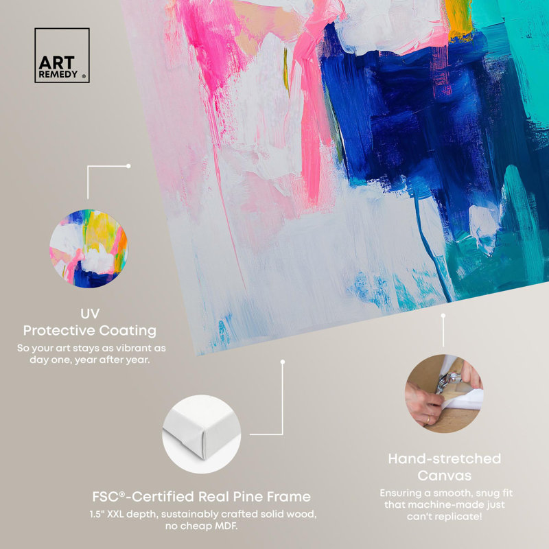 «Colorbell Sunrise Canvas Modern Color Abstract» par Art Remedy, Toile tendue, H 54 po x l 36 po x P 1,5 po