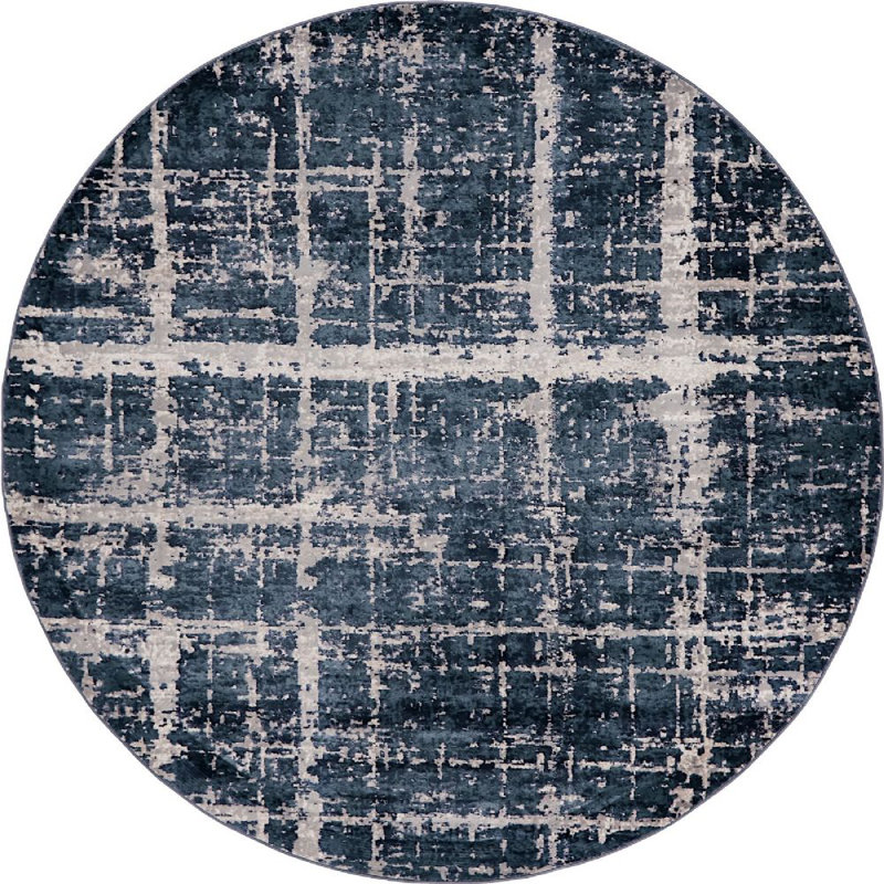 Heights Abstract Indoor Rug, Round 8'