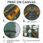 «Monocrhome», impression d'art mural gris et vert-567754547-567754558