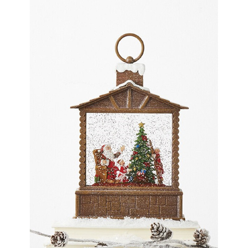 Chalet en bois Père Noël et Elfes