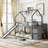 House Bunk Bed With Convertible Slide, Storage Staircase Can Be Placed Left Or Right-658680280