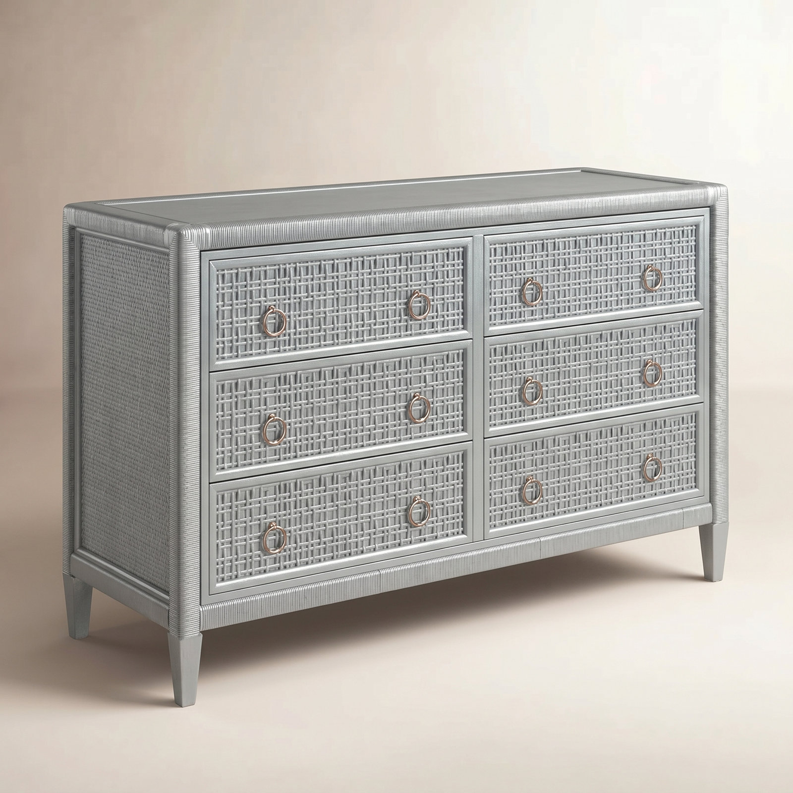 Monterey 54" Double Dresser, Nickel, Yes, Satin Nickel