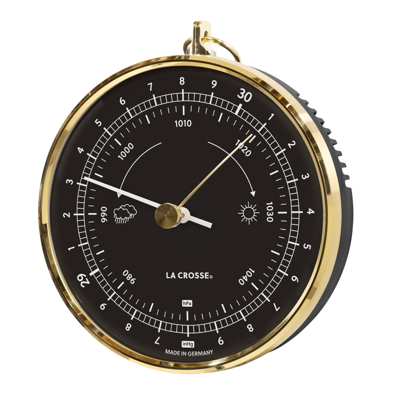 La Crosse Analogue Dial Barometer, Black