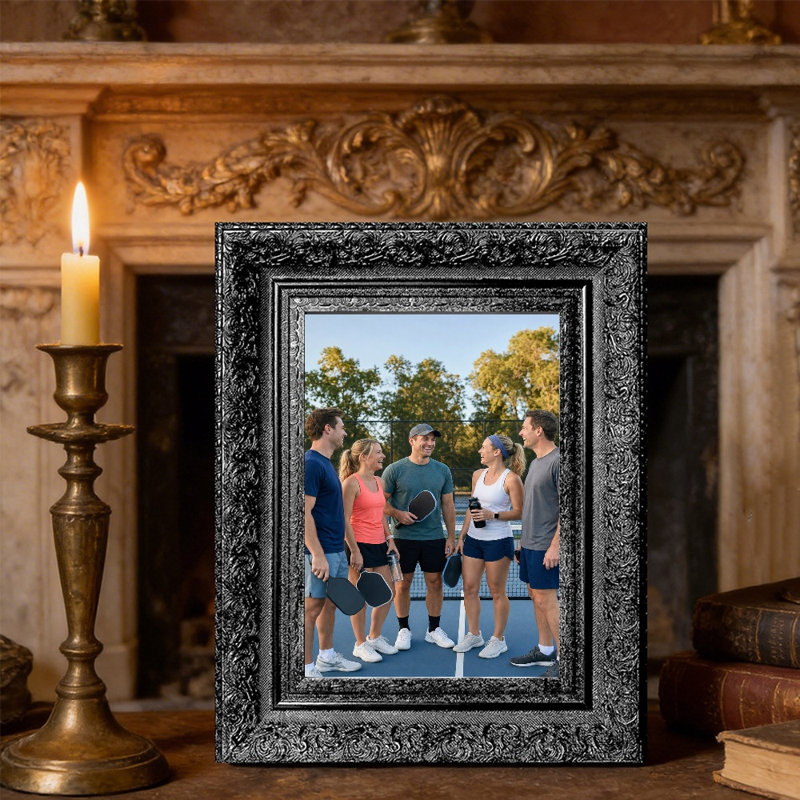 Cadre photo noir classique 1pc pour photos et décorations de bureau 5 "x 7", Black, 1, 5" W x 7" H