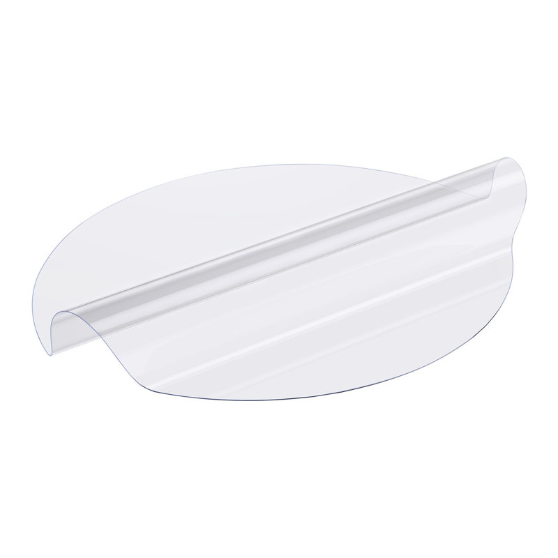 Protège-table rond transparent en PVC, 107 x 107 cm, tapis de bureau imperméable de 2 mm d'épaisseur pour la salle à manger et le bureau