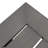 Modern Outdoor Aluminum Dining Bench, Dark Gray