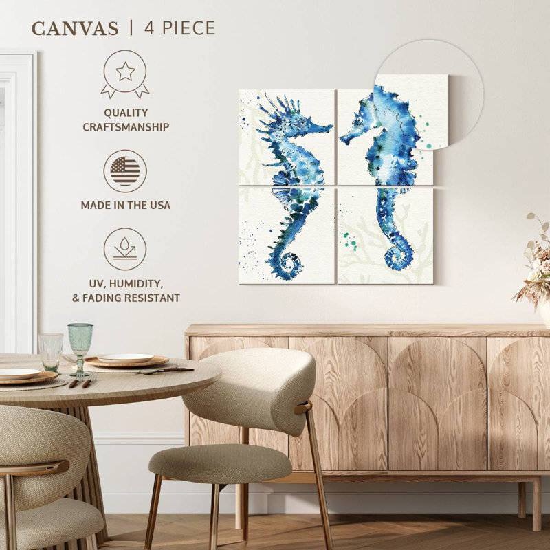 Brampt Deep Sea Seahorses, 74" H x 74" W