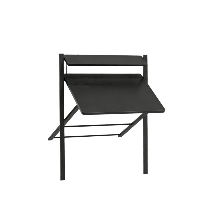 69.5cm Folding Table, 100 cm H x 69.5 cm L x 45 cm D, Black