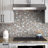 Glass & Metal 12" x 12" Versailles Mosaic Wall Tile