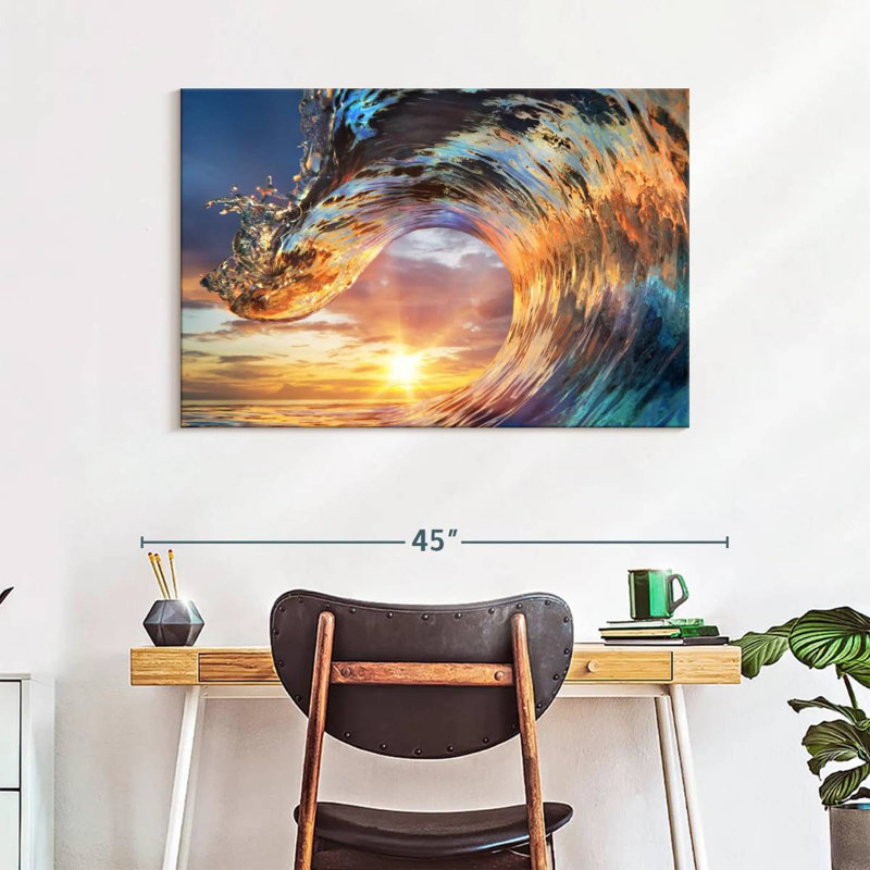 Senne Sunset Wave, 26" H x 39" W