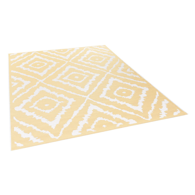 Rectangle Geometric Hand Woven Indoor / Outdoor Area Rug, Rectangle 160 x 230cm