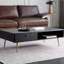 Meuble télé simple avec table basse noire
