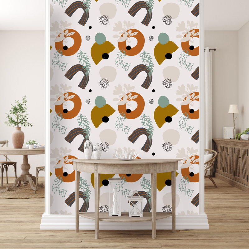 Panneau de papier peint Bella-Esme, L 18,75 po x L 25 po, Papier