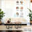 Two-Piece Sofa Table Set With Metal Legs