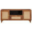 TV Cabinet with Drawer with Shelf Brown Solid Mango Wood Home Furniture
