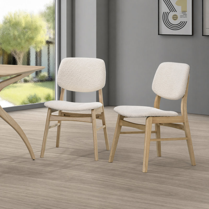 Chaise rembourrée en bois massif, Chêne