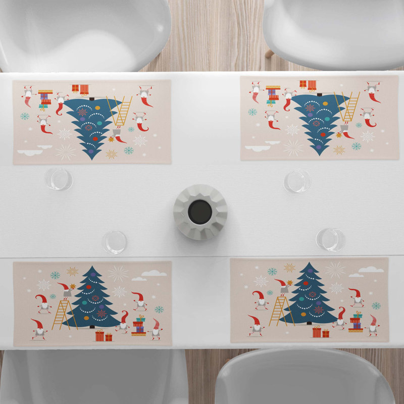 Polyester Abstract Rectangle Placemat