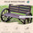 41" Wooden Wagon Wheel Porch Enjoyment Bench, Rustic Look, Weather-, 2 Seat, Fir Wood Construction Patio With Weather Resistance, Seat And , Solid Construction, Brown