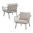 Huron Outdoor Patio PP Club Chair, Green Finish With Beige Cushion, Set Of 2-1723147740