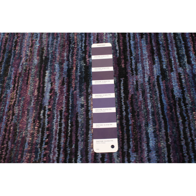 Tapis décoratif en laine noué à la main de conception unique en laine noué à la main de conception unique 3 pi 11 po x 6 pi 1 po Augustinus