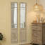 Miroir pleine grandeur de style campagne avec porte vieillie 68,11 po