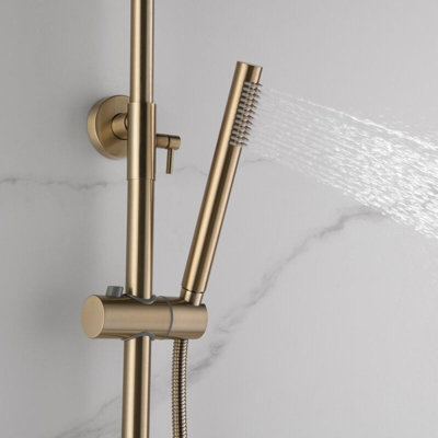 Système de douche complet avec valve brute