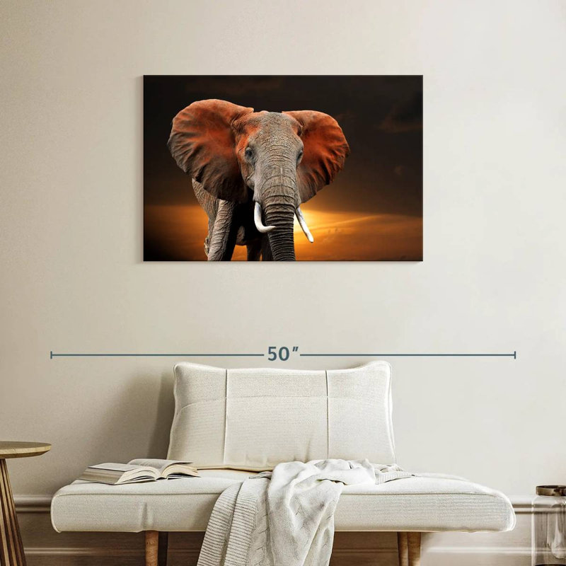 Kenyan Elephant, 24" H x 36" W